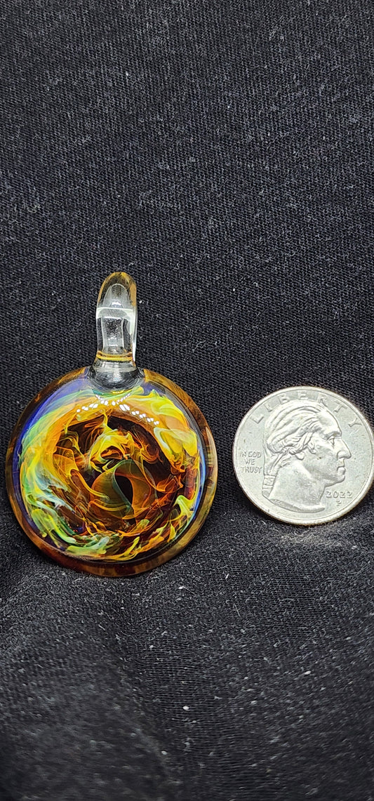 Chaos Pendant · Handmade Glass Jewelry by Stew Davis
